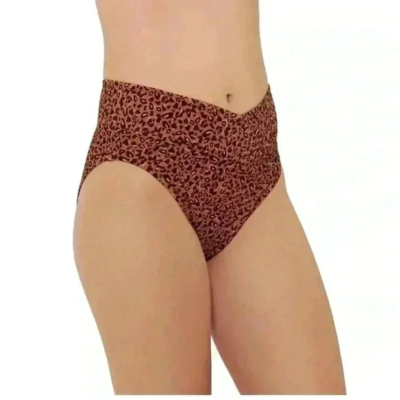 Ninety Nine Brown And Black Cheetah Print Bikini Bottoms NWT Size Medium 7-9 - Picture 1 of 11